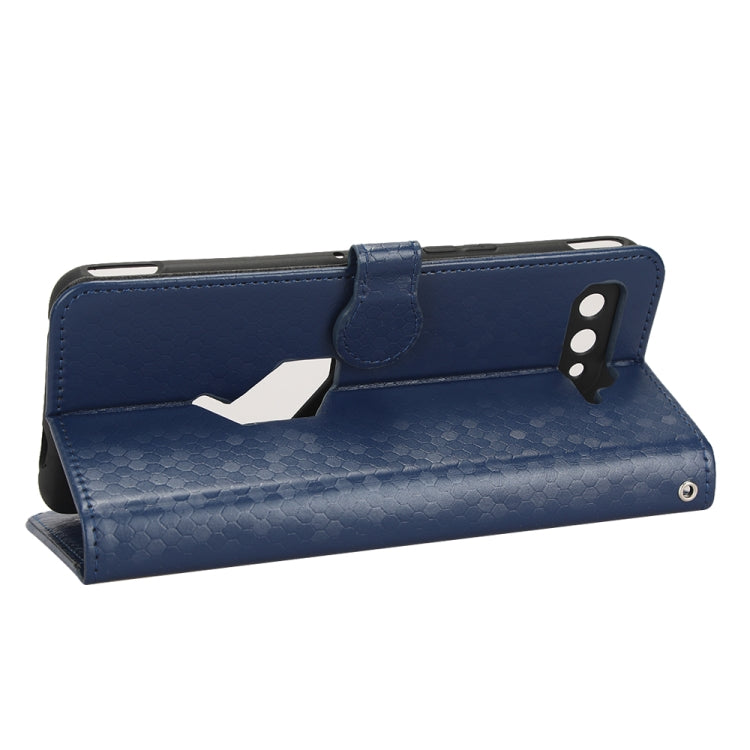 For Asus ROG Phone 5 Honeycomb Dot Texture Leather Phone Case