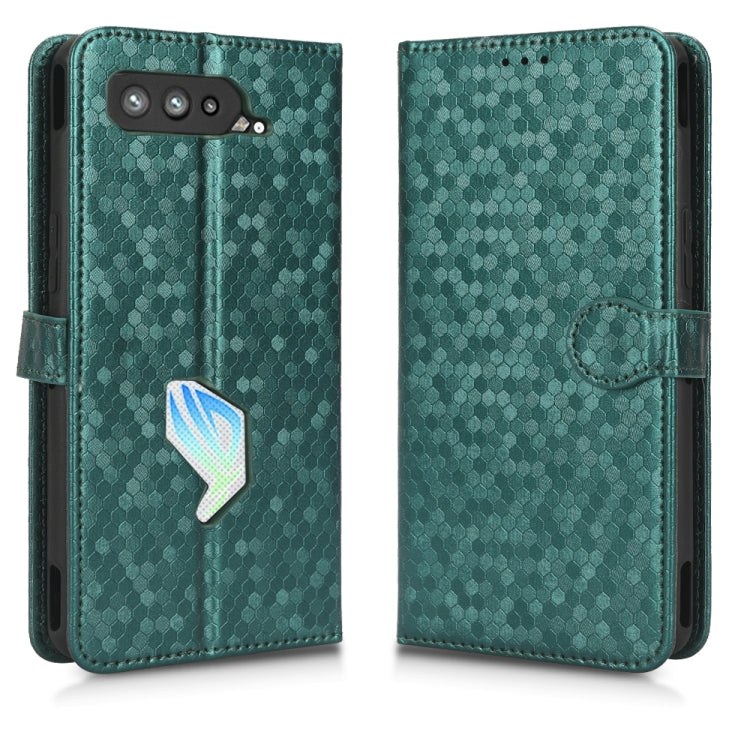 For Asus ROG Phone 5 Honeycomb Dot Texture Leather Phone Case