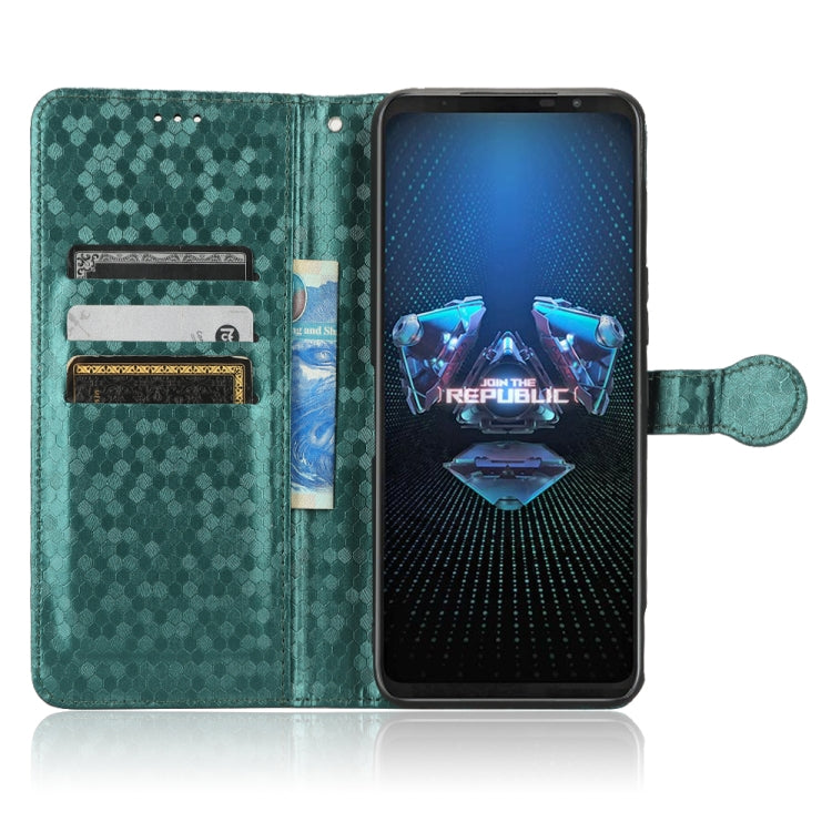 For Asus ROG Phone 5 Honeycomb Dot Texture Leather Phone Case