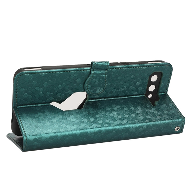 For Asus ROG Phone 5 Honeycomb Dot Texture Leather Phone Case