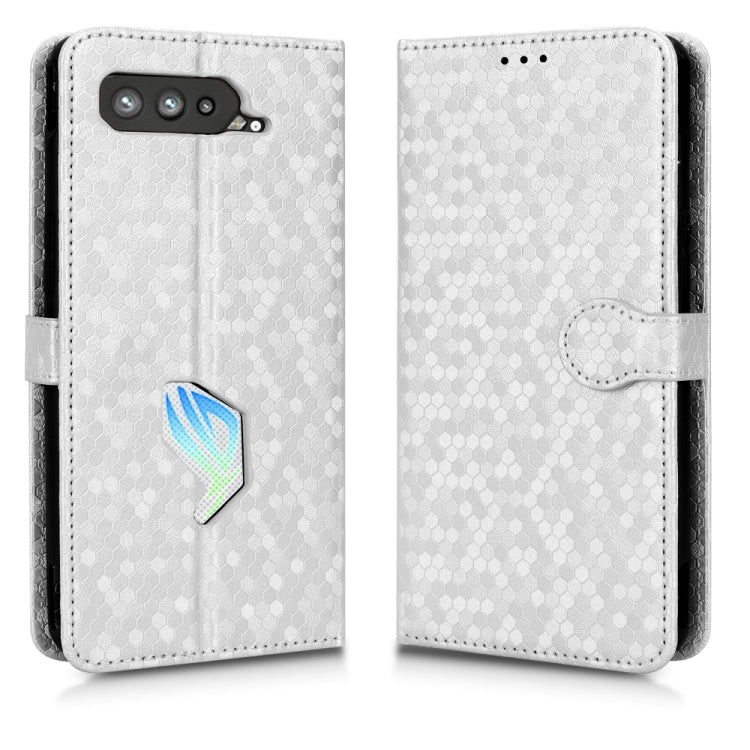 For Asus ROG Phone 5 Honeycomb Dot Texture Leather Phone Case