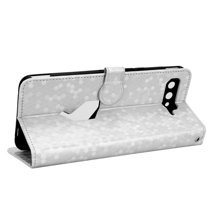 For Asus ROG Phone 5 Honeycomb Dot Texture Leather Phone Case