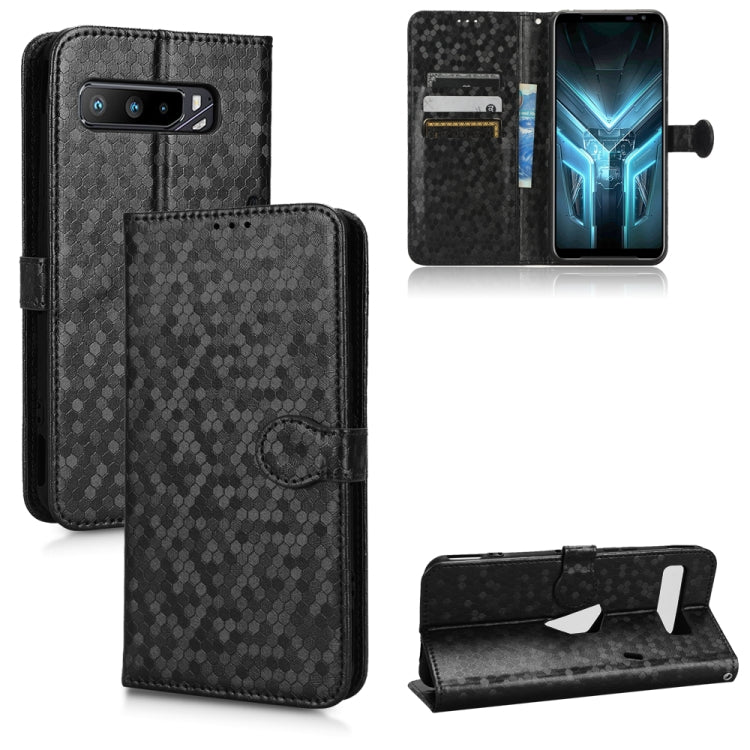 For Asus ROG Phone 3 Strix / ROG Phone 3 Honeycomb Dot Texture Leather Phone Case