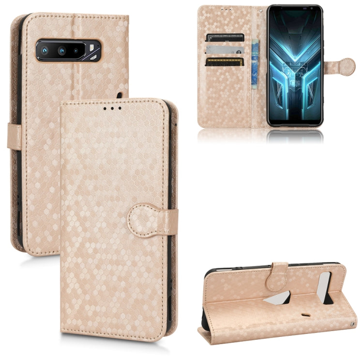 For Asus ROG Phone 3 Strix / ROG Phone 3 Honeycomb Dot Texture Leather Phone Case