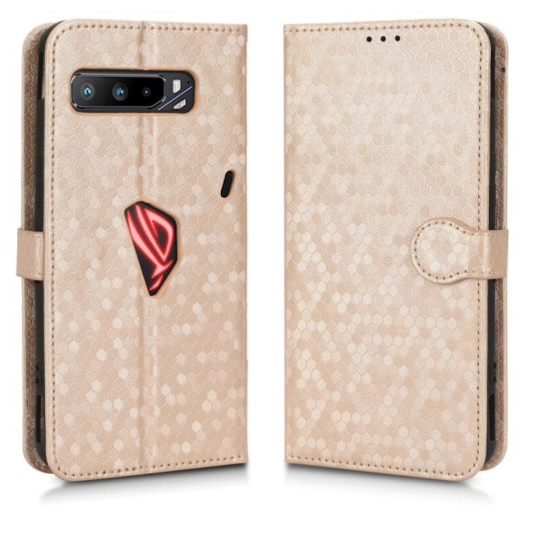For Asus ROG Phone 3 Strix / ROG Phone 3 Honeycomb Dot Texture Leather Phone Case