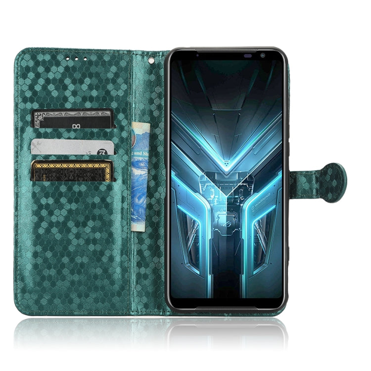 For Asus ROG Phone 3 Strix / ROG Phone 3 Honeycomb Dot Texture Leather Phone Case