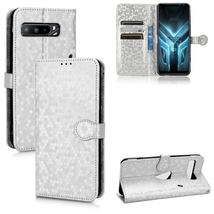 For Asus ROG Phone 3 Strix / ROG Phone 3 Honeycomb Dot Texture Leather Phone Case