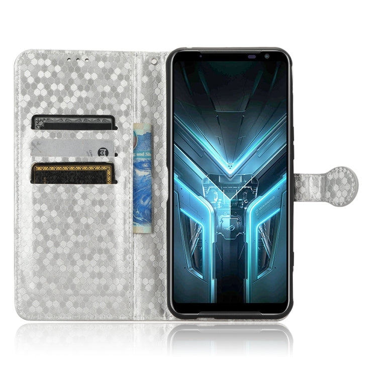 For Asus ROG Phone 3 Strix / ROG Phone 3 Honeycomb Dot Texture Leather Phone Case
