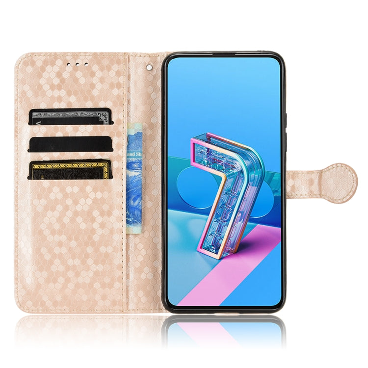 For Asus Zenfone 7 Honeycomb Dot Texture Leather Phone Case