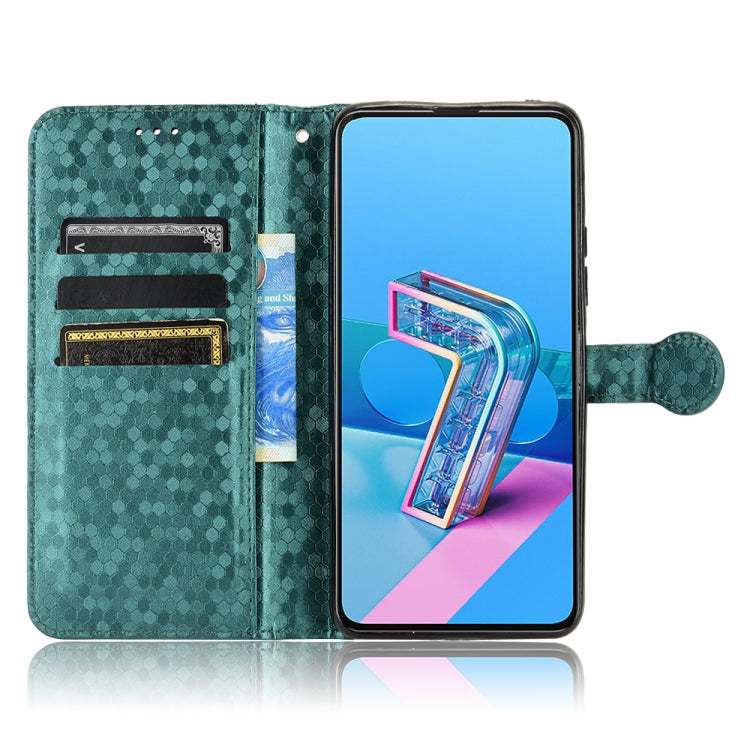 For Asus Zenfone 7 Honeycomb Dot Texture Leather Phone Case