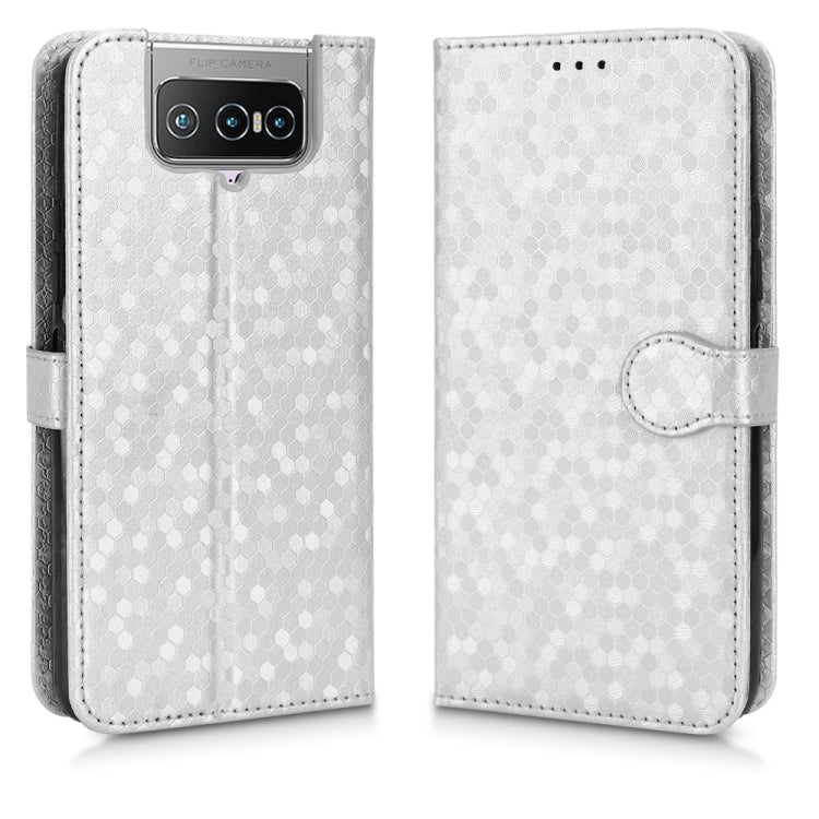 For Asus Zenfone 7 Honeycomb Dot Texture Leather Phone Case