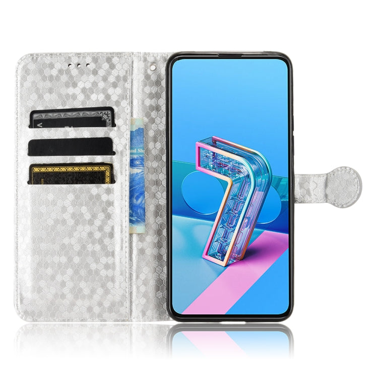 For Asus Zenfone 7 Honeycomb Dot Texture Leather Phone Case