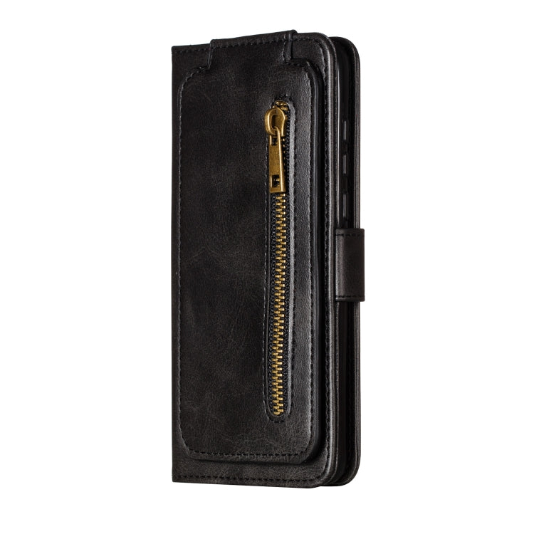 For Huawei P40 Nine Card Zipper Bag Horizontal Flip Leather Case With Holder & Card Slots & Photo Frame & Wallet