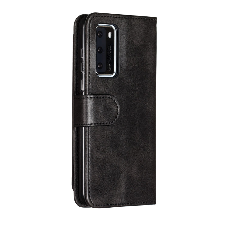 For Huawei P40 Nine Card Zipper Bag Horizontal Flip Leather Case With Holder & Card Slots & Photo Frame & Wallet