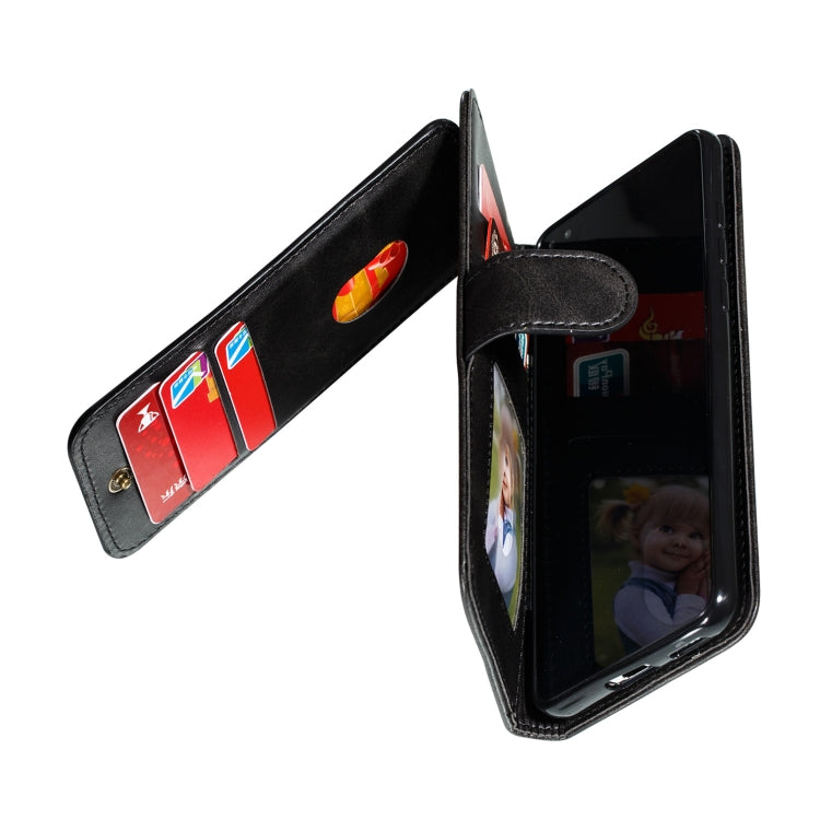 For Huawei P40 Nine Card Zipper Bag Horizontal Flip Leather Case With Holder & Card Slots & Photo Frame & Wallet