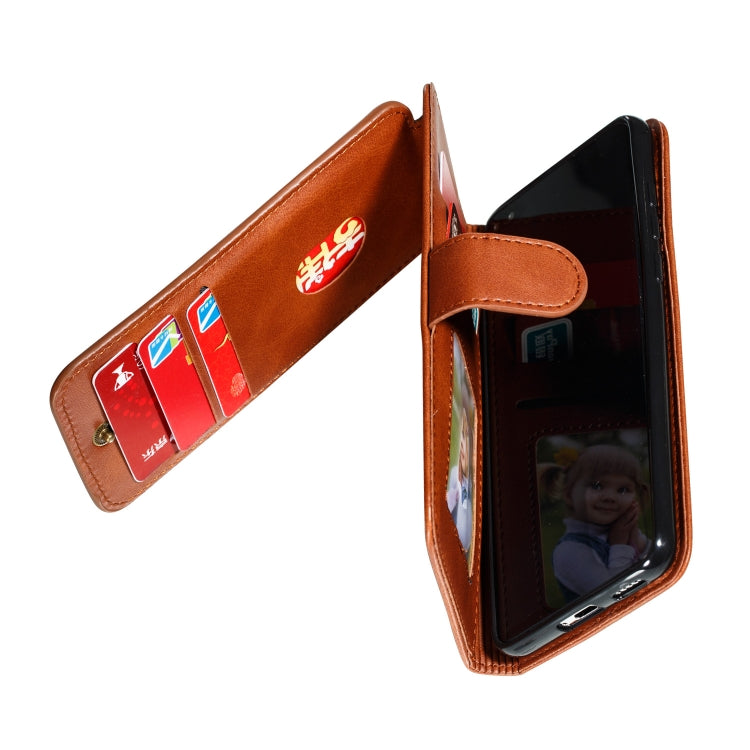 For Huawei P40 Nine Card Zipper Bag Horizontal Flip Leather Case With Holder & Card Slots & Photo Frame & Wallet