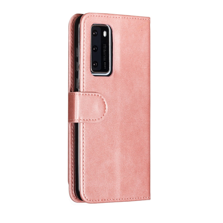 For Huawei P40 Nine Card Zipper Bag Horizontal Flip Leather Case With Holder & Card Slots & Photo Frame & Wallet