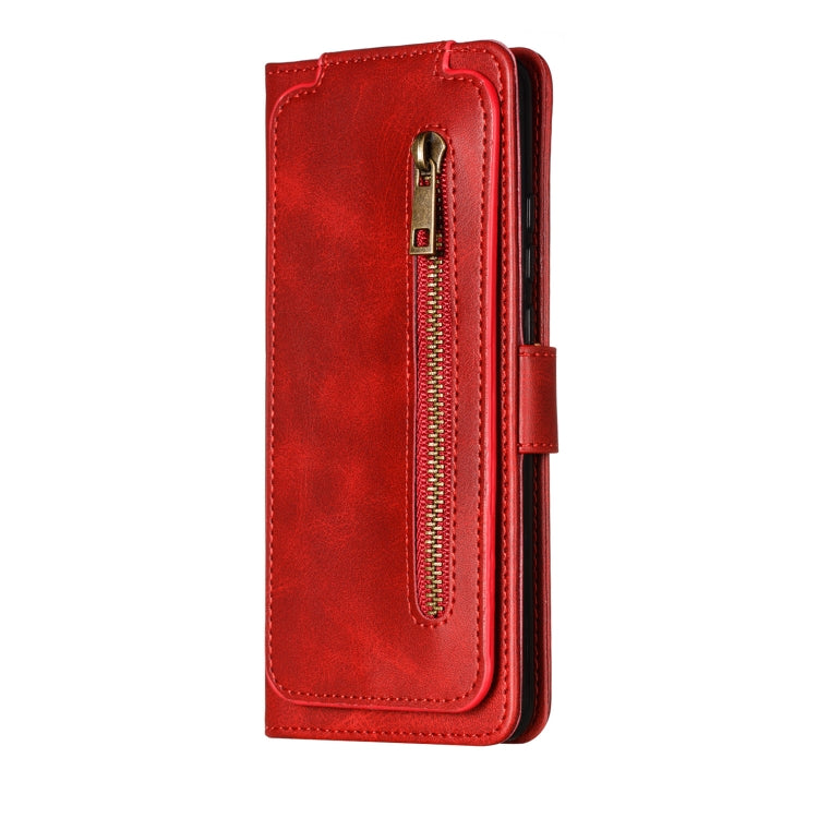 For Huawei P40 Pro Nine Card Zipper Bag Horizontal Flip Leather Case With Holder & Card Slots & Photo Frame & Wallet