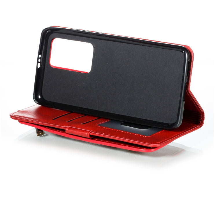 For Huawei P40 Pro Nine Card Zipper Bag Horizontal Flip Leather Case With Holder & Card Slots & Photo Frame & Wallet