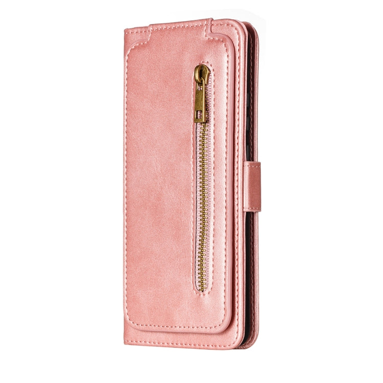 For Huawei P40 Pro Nine Card Zipper Bag Horizontal Flip Leather Case With Holder & Card Slots & Photo Frame & Wallet