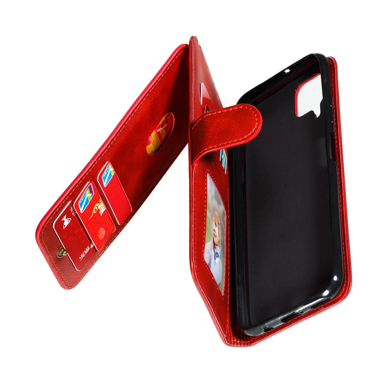 For Huawei P40 Lite Nine Card Zipper Bag Horizontal Flip Leather Case With Holder & Card Slots & Photo Frame & Wallet