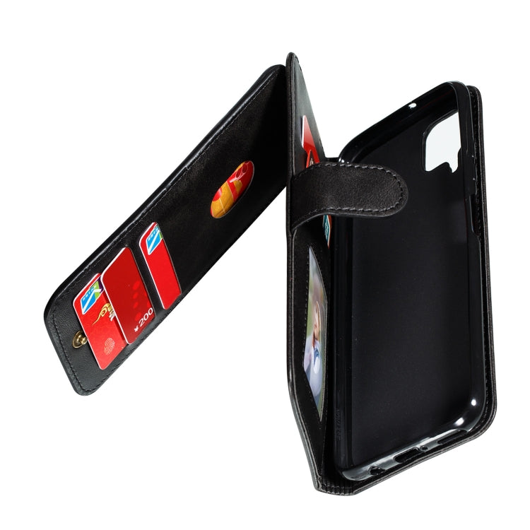 For Huawei P40 Lite Nine Card Zipper Bag Horizontal Flip Leather Case With Holder & Card Slots & Photo Frame & Wallet