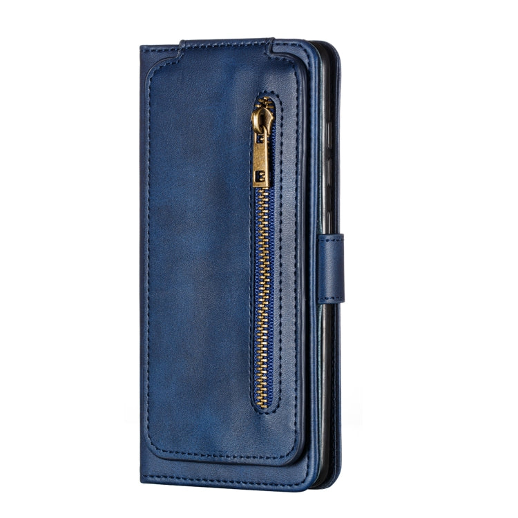 For Galaxy A51 Nine Card Zipper Bag Horizontal Flip Leather Case With Holder & Card Slots & Photo Frame & Wallet