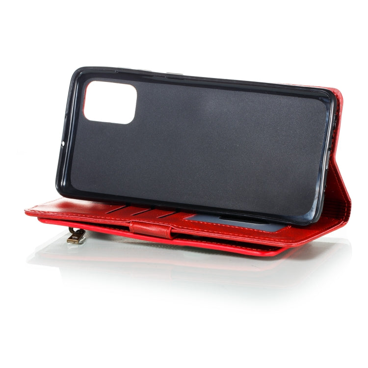 For Galaxy A71 Nine Card Zipper Bag Horizontal Flip Leather Case With Holder & Card Slots & Photo Frame & Wallet