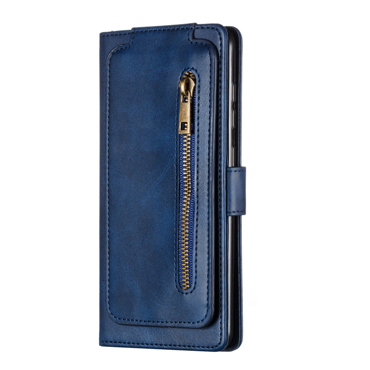 For Galaxy A71 Nine Card Zipper Bag Horizontal Flip Leather Case With Holder & Card Slots & Photo Frame & Wallet