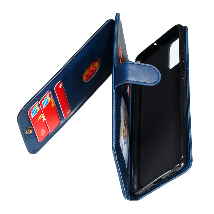 For Galaxy A71 Nine Card Zipper Bag Horizontal Flip Leather Case With Holder & Card Slots & Photo Frame & Wallet