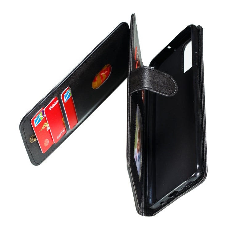 For Galaxy A71 Nine Card Zipper Bag Horizontal Flip Leather Case With Holder & Card Slots & Photo Frame & Wallet