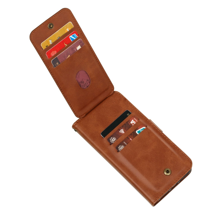 For Galaxy A71 Nine Card Zipper Bag Horizontal Flip Leather Case With Holder & Card Slots & Photo Frame & Wallet