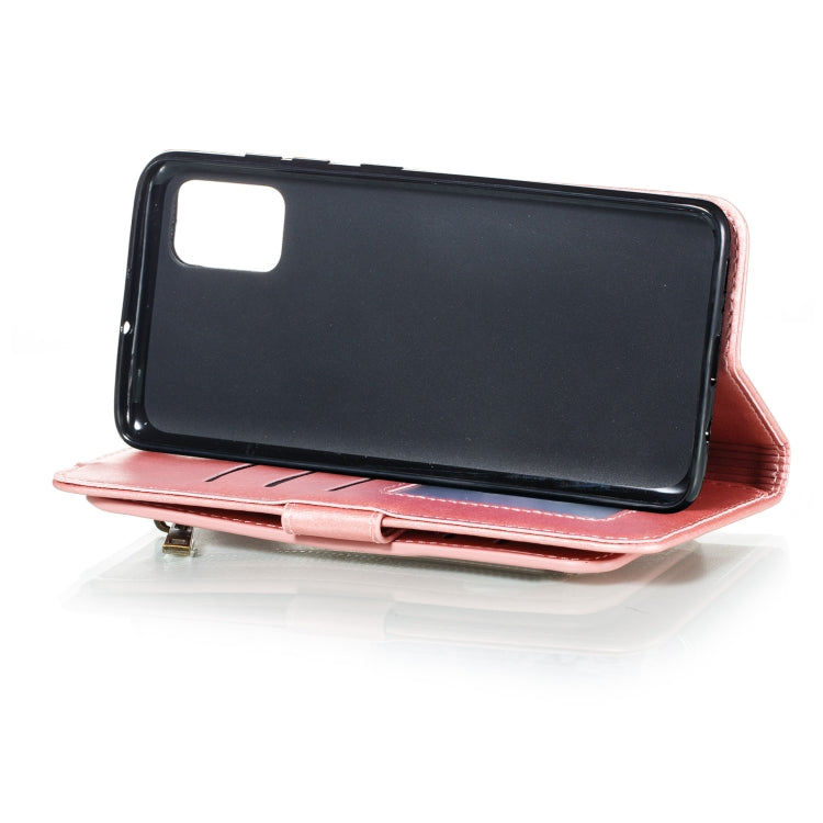 For Galaxy A71 Nine Card Zipper Bag Horizontal Flip Leather Case With Holder & Card Slots & Photo Frame & Wallet