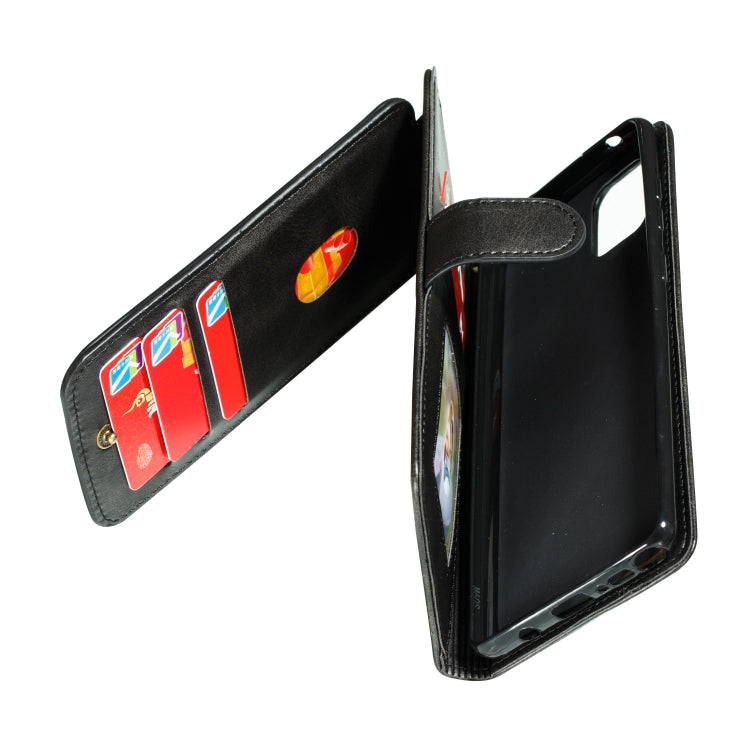 For Galaxy A81 Nine Card Zipper Bag Horizontal Flip Leather Case With Holder & Card Slots & Photo Frame & Wallet