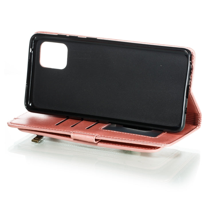 For Galaxy A81 Nine Card Zipper Bag Horizontal Flip Leather Case With Holder & Card Slots & Photo Frame & Wallet