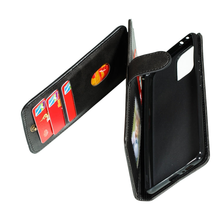 For Galaxy A91 Nine Card Zipper Bag Horizontal Flip Leather Case With Holder & Card Slots & Photo Frame & Wallet
