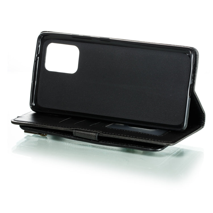 For Galaxy A91 Nine Card Zipper Bag Horizontal Flip Leather Case With Holder & Card Slots & Photo Frame & Wallet