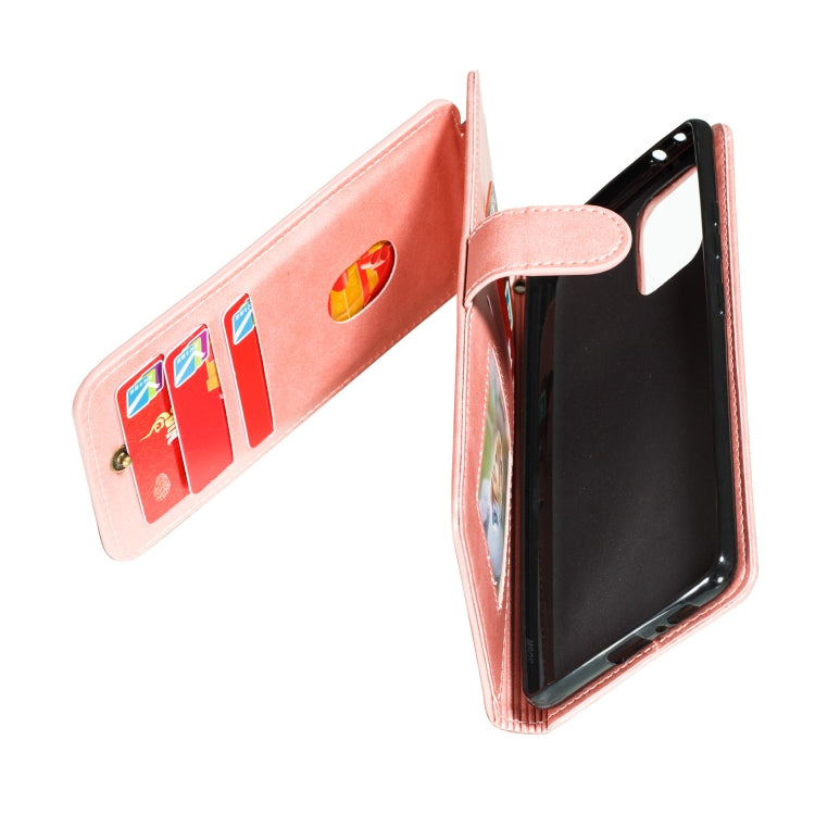 For Galaxy A91 Nine Card Zipper Bag Horizontal Flip Leather Case With Holder & Card Slots & Photo Frame & Wallet