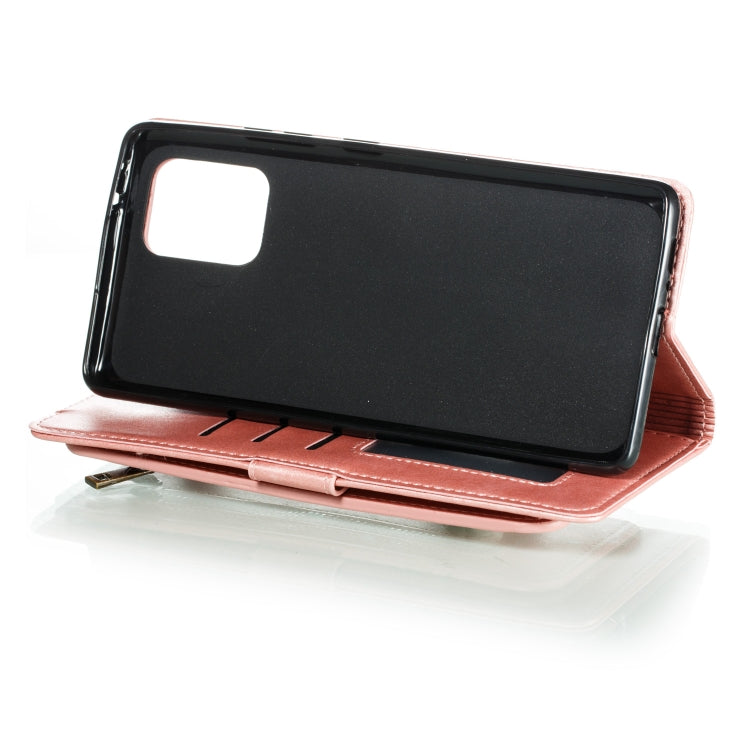 For Galaxy A91 Nine Card Zipper Bag Horizontal Flip Leather Case With Holder & Card Slots & Photo Frame & Wallet