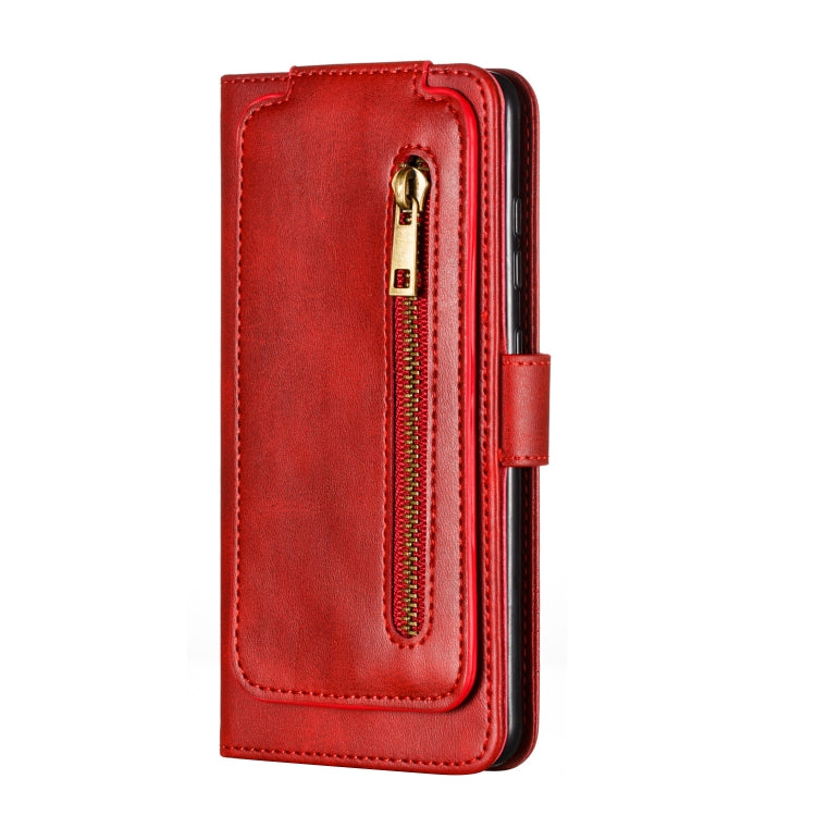 For Galaxy S20 Nine Card Zipper Bag Horizontal Flip Leather Case With Holder & Card Slots & Photo Frame & Wallet
