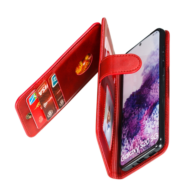 For Galaxy S20 Nine Card Zipper Bag Horizontal Flip Leather Case With Holder & Card Slots & Photo Frame & Wallet