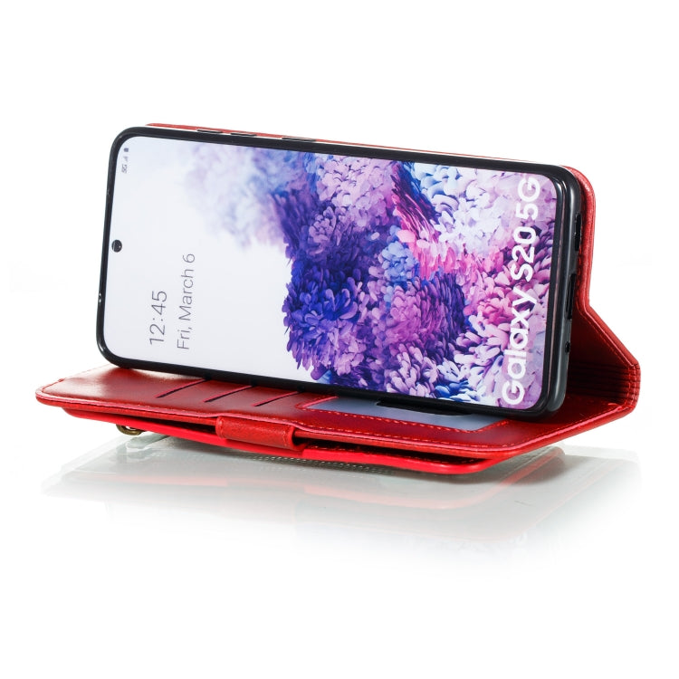 For Galaxy S20 Nine Card Zipper Bag Horizontal Flip Leather Case With Holder & Card Slots & Photo Frame & Wallet