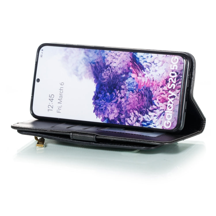 For Galaxy S20 Nine Card Zipper Bag Horizontal Flip Leather Case With Holder & Card Slots & Photo Frame & Wallet