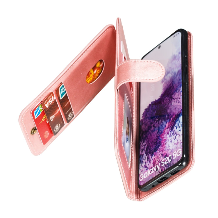 For Galaxy S20 Nine Card Zipper Bag Horizontal Flip Leather Case With Holder & Card Slots & Photo Frame & Wallet