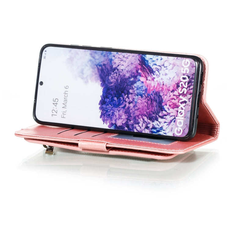 For Galaxy S20 Nine Card Zipper Bag Horizontal Flip Leather Case With Holder & Card Slots & Photo Frame & Wallet