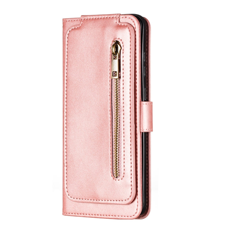 For Galaxy S20+ Nine Card Zipper Bag Horizontal Flip Leather Case With Holder & Card Slots & Photo Frame & Wallet