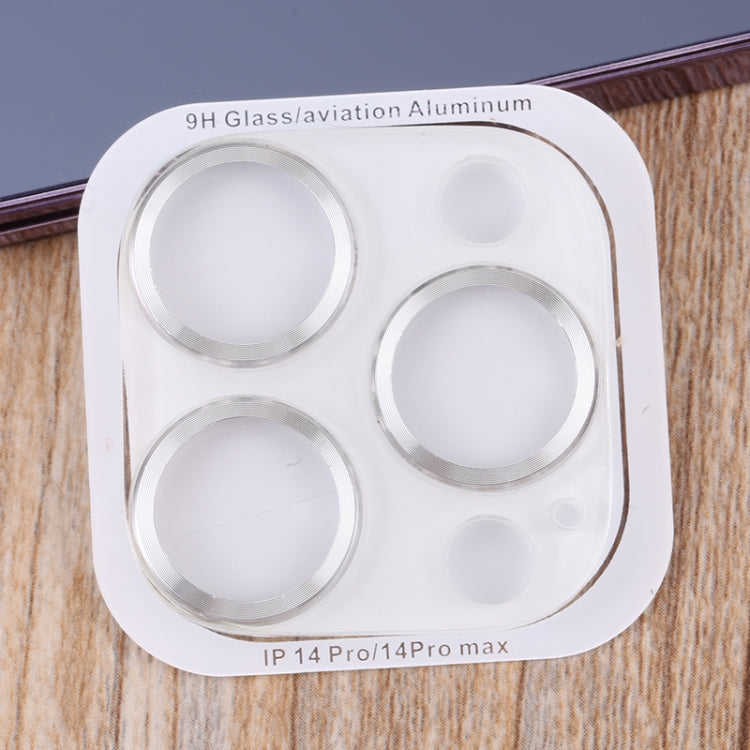 For iPhone 14 Pro Max / 14 Pro 50pcs Tempered Glass CD Texture Back Camera Film