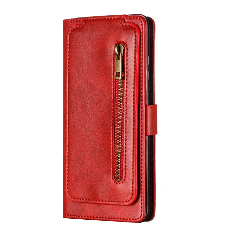 For Galaxy S20 Ultra Nine Card Zipper Bag Horizontal Flip Leather Case With Holder & Card Slots & Photo Frame & Wallet