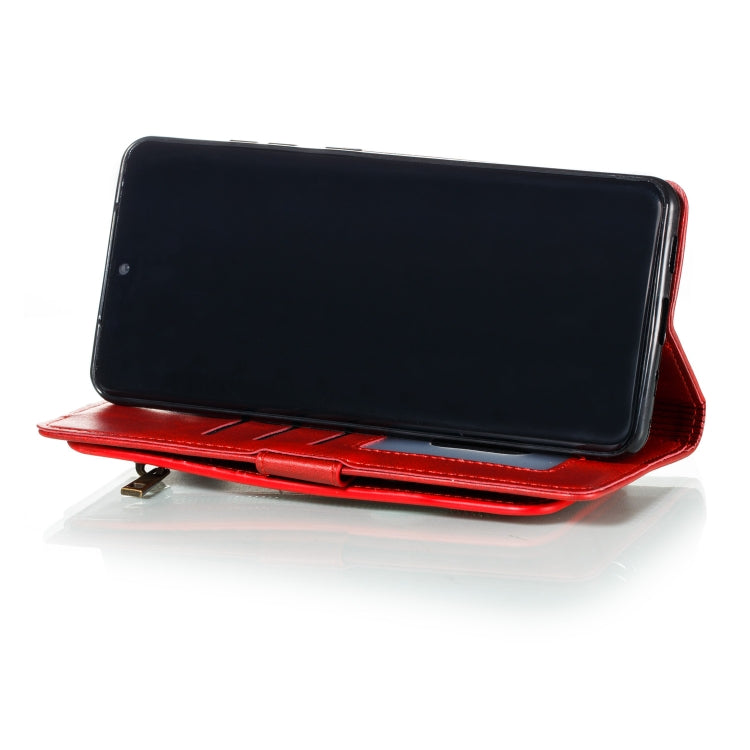 For Galaxy S20 Ultra Nine Card Zipper Bag Horizontal Flip Leather Case With Holder & Card Slots & Photo Frame & Wallet