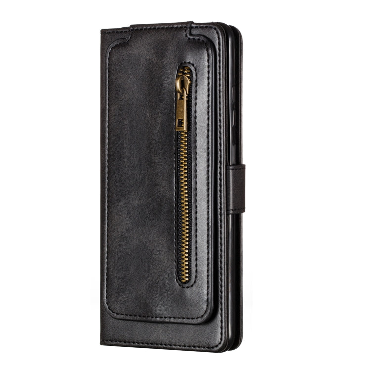 For Galaxy S20 Ultra Nine Card Zipper Bag Horizontal Flip Leather Case With Holder & Card Slots & Photo Frame & Wallet